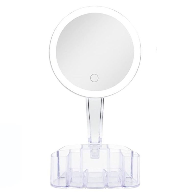 Espejo Organizador De Maquillaje 26 Led 90° Recargable-1