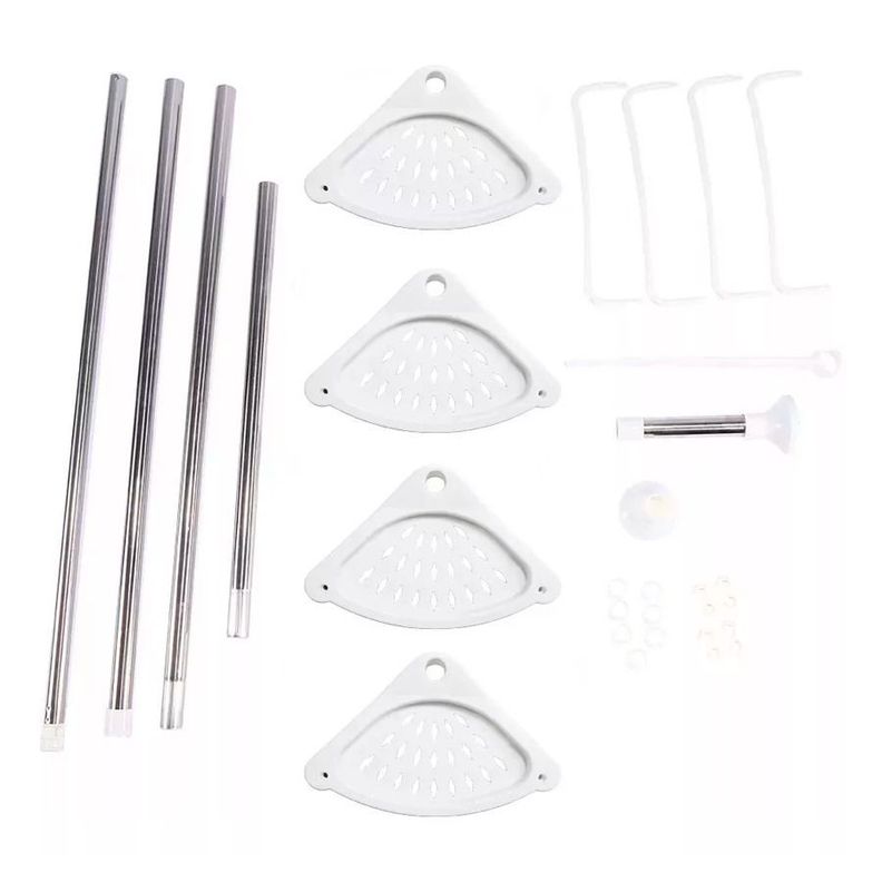 Organizador Esquinero Ajustable 4 Niveles Para Baño-3