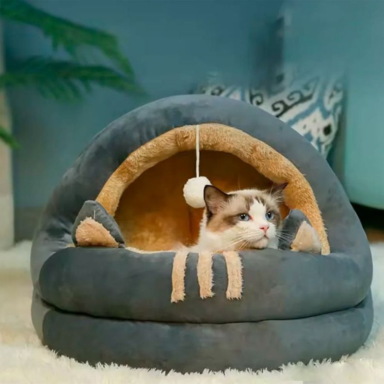 Cama Refugio Acolchado Para Gatos Y Perros 40X40cma-2
