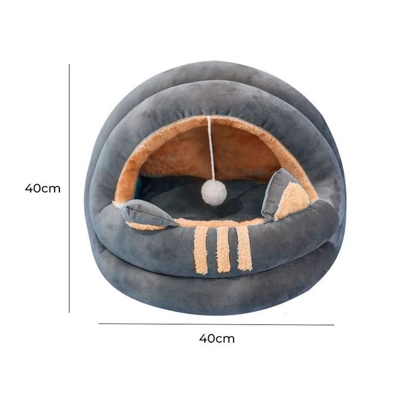 Cama Refugio Acolchado Para Gatos Y Perros 40X40cma-5