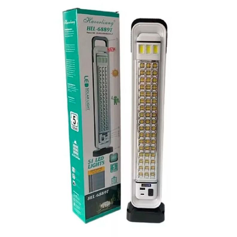 Lampara De Emergencia Recargable 45W Carga Solar Reflector LED-1