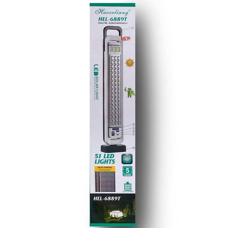 Lampara De Emergencia Recargable 45W Carga Solar Reflector LED-3