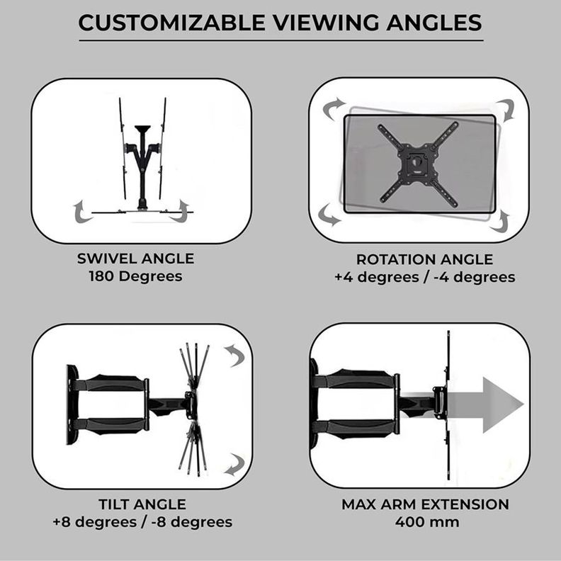 Soporte Universal de Pared para TV 32 a 60" Inclinablea-4