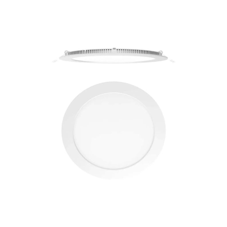 Lampara foco led redonda plafon 12w empotrable luz blanca -1
