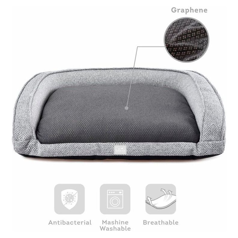 Cama Para Perro Antibacteriana Y Transpirable 72X53X16cm -4