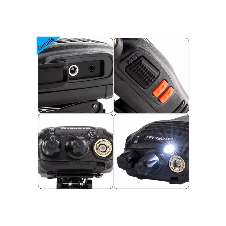 Radio Portátil Walkie Talkie Baofeng Portátil recargable-4