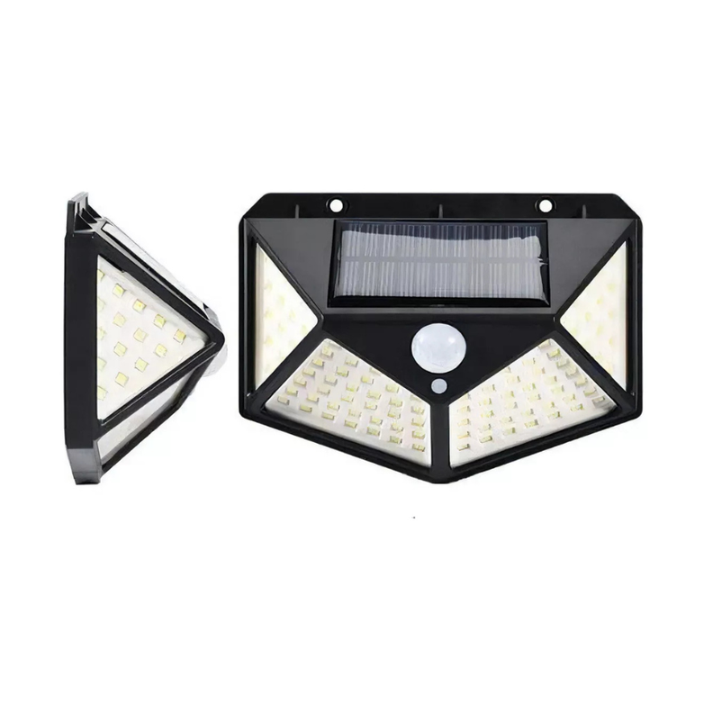 Lámpara solar con sensor de movimiento reflector de 100 LED-2