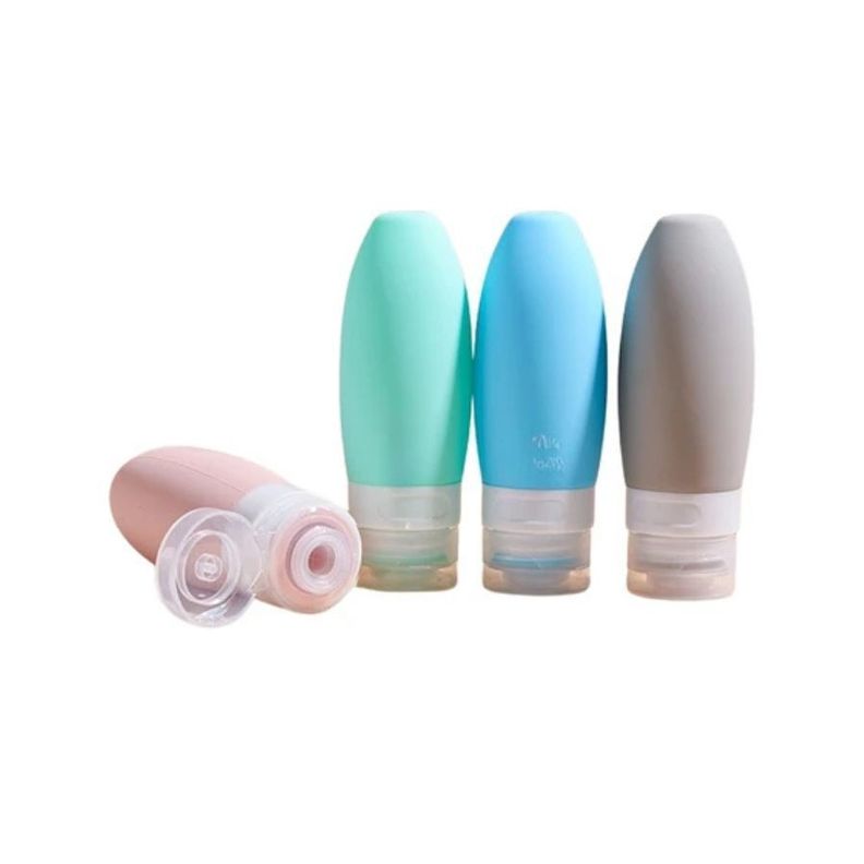 Botellas Silicona Para Viajes Cuidado Personal Crema Locion-0
