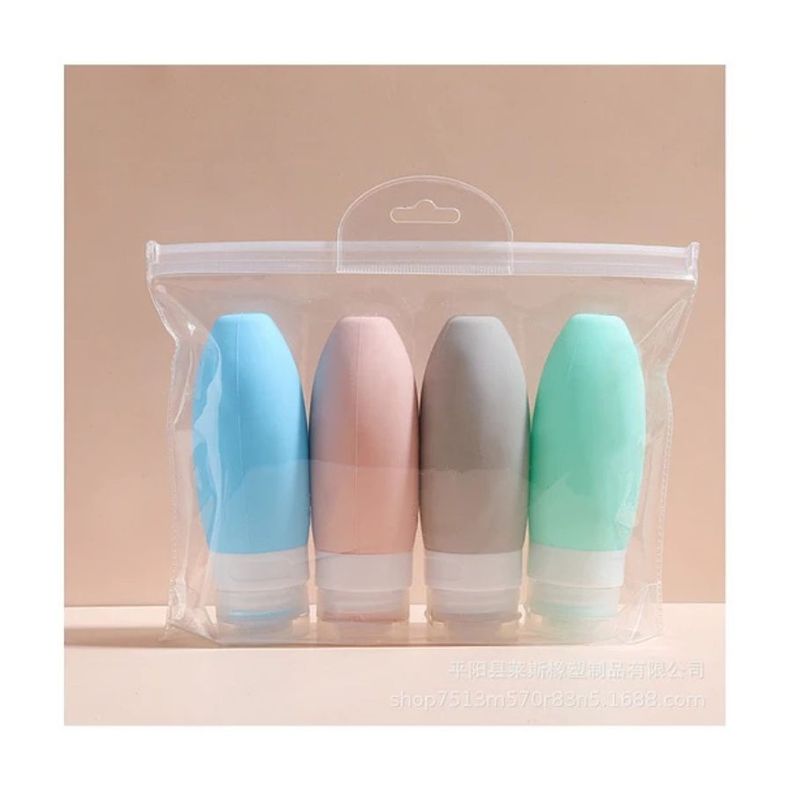 Botellas Silicona Para Viajes Cuidado Personal Crema Locion-2