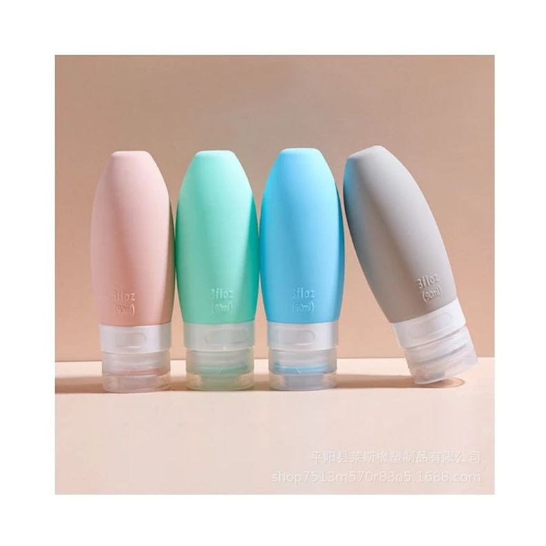Botellas Silicona Para Viajes Cuidado Personal Crema Locion-3