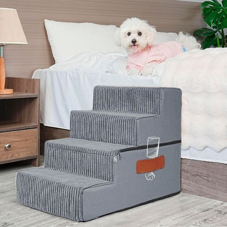 Escalera Para Perros 4 Escalones 45x38x63-6