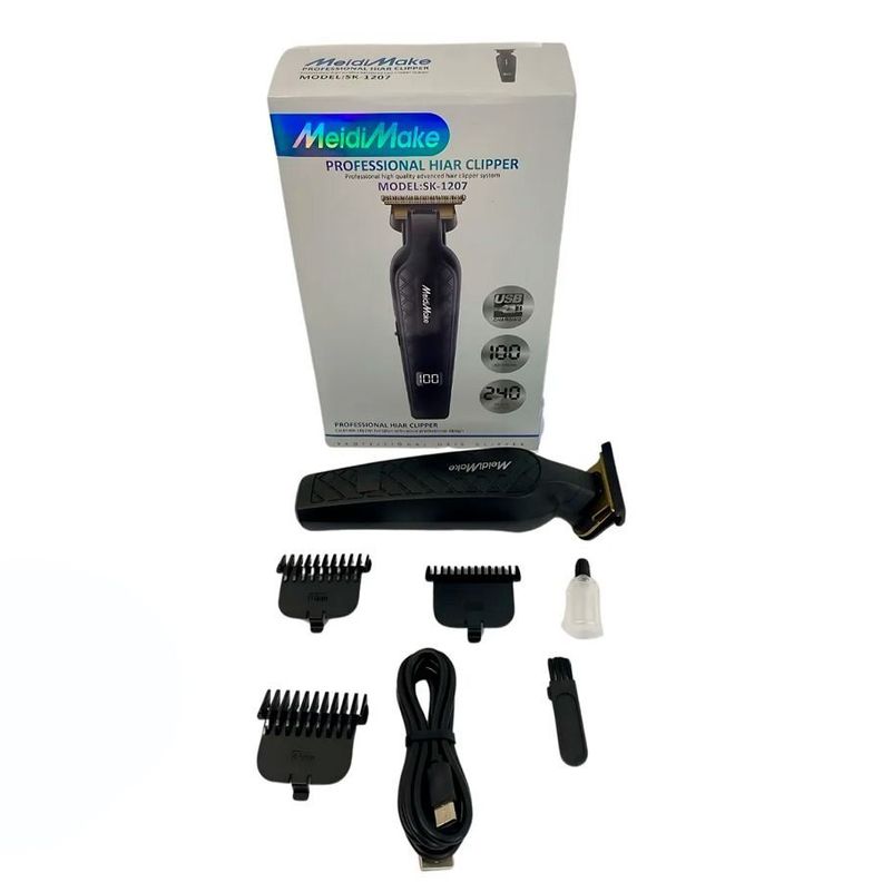 Máquina Cortadora De Pelo Indicador Led Cuchillas De Acero Inoxidable-2