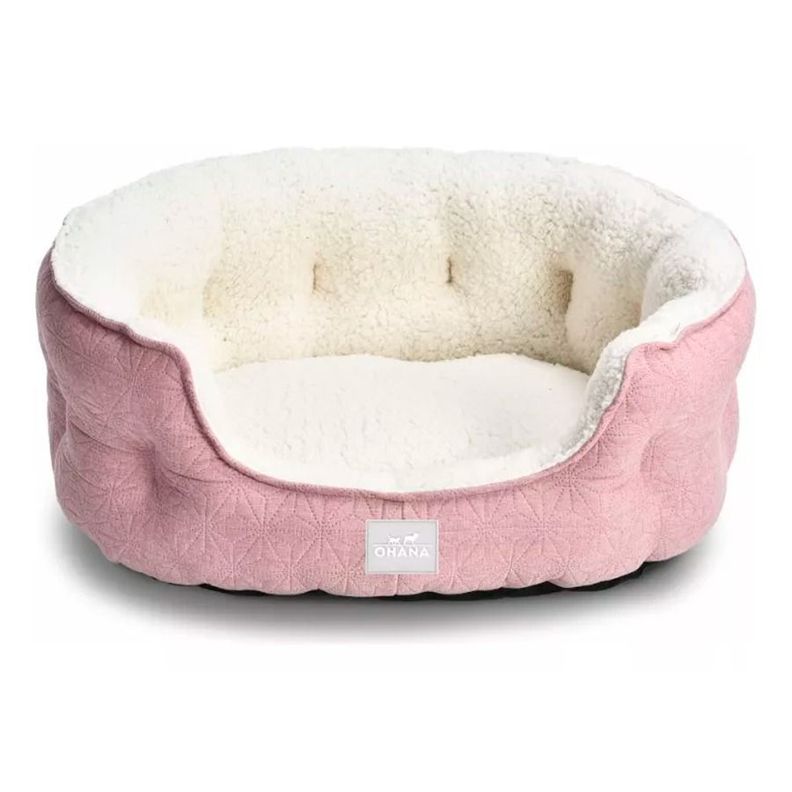 Cama Nido Para Mascotas Con Chiporro Rosado 55x40x23cm-0