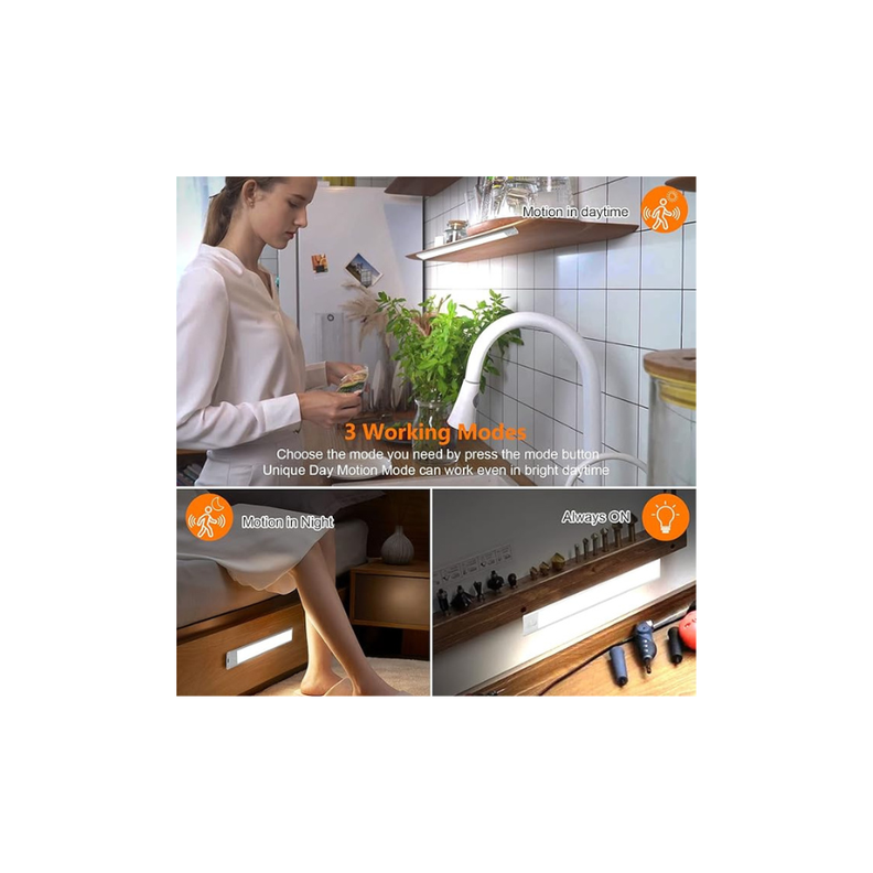 Lampara LED de armario con sensor de movimiento 32cm-3