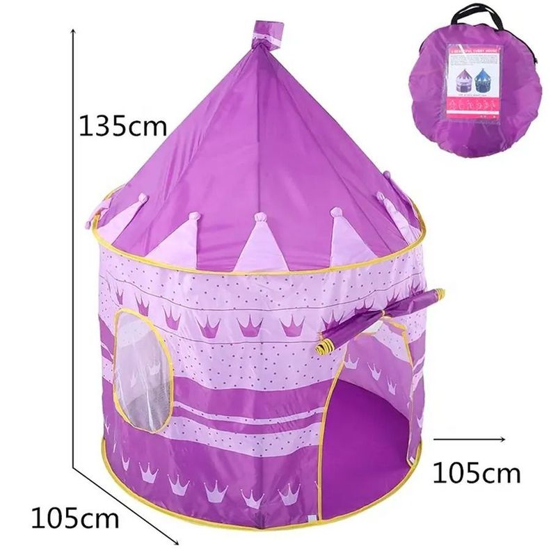 Carpa Tienda De Juegos Castillo Para Niños Morado-1