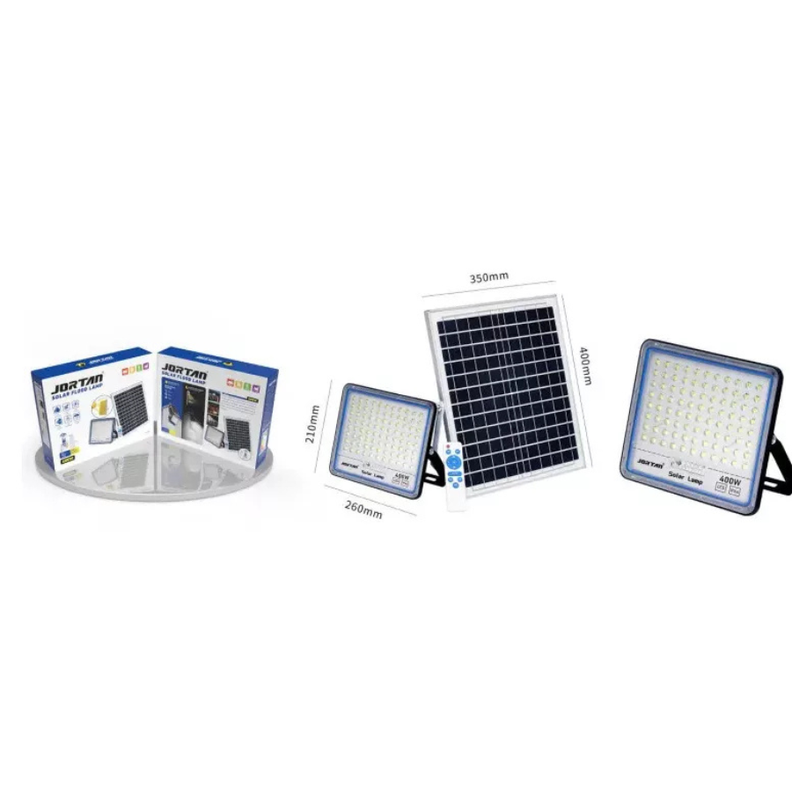 Lampara con panel solar de 400W foco para exterior Ip66 Jortan-2
