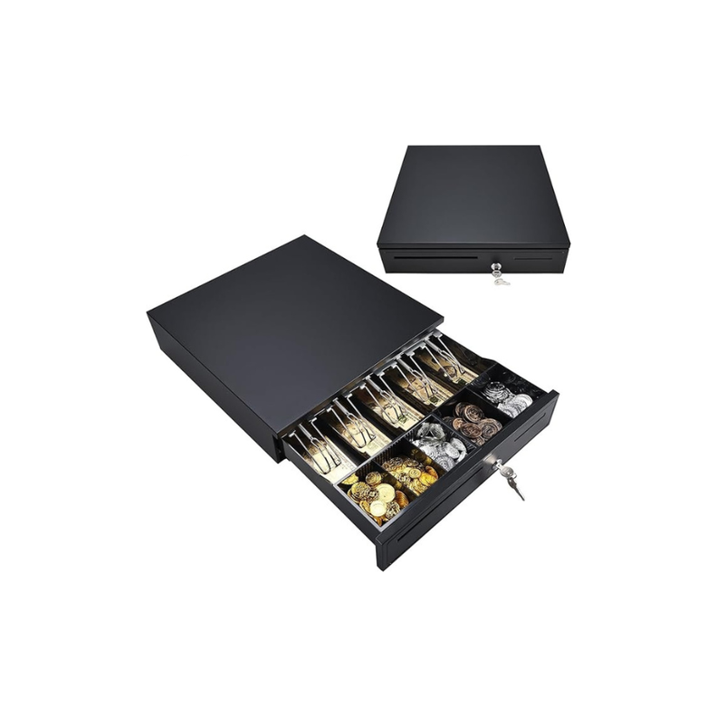 Cajón De Seguridad Registradora Bandeja Extraíble con compartimientos-2