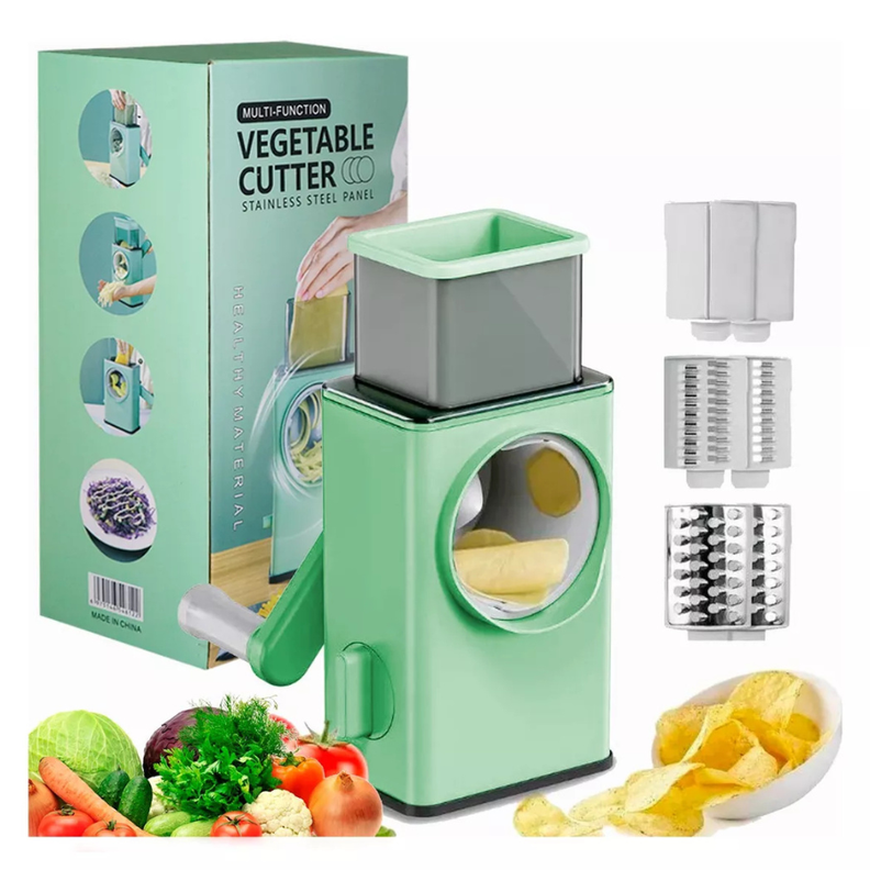 Rallador Cortador Verdura Rebanador Picador Manual Frutas-0