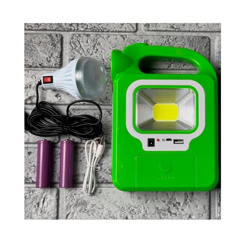 Linterna portátil 6399A LED COB power bank + batería solar-4