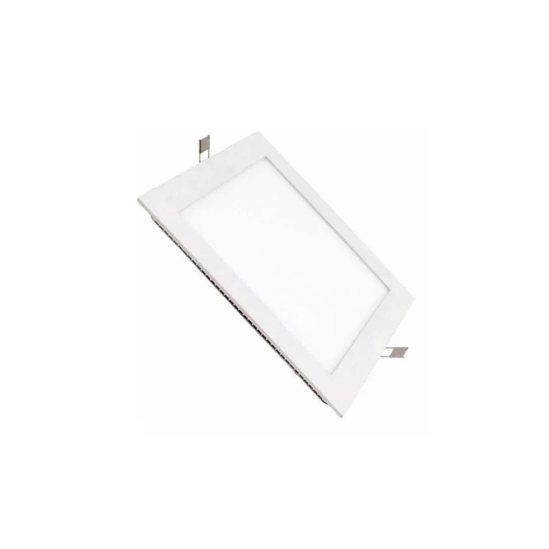 Lampara foco led cuadrada plafon 18w empotrable luz blanca-2