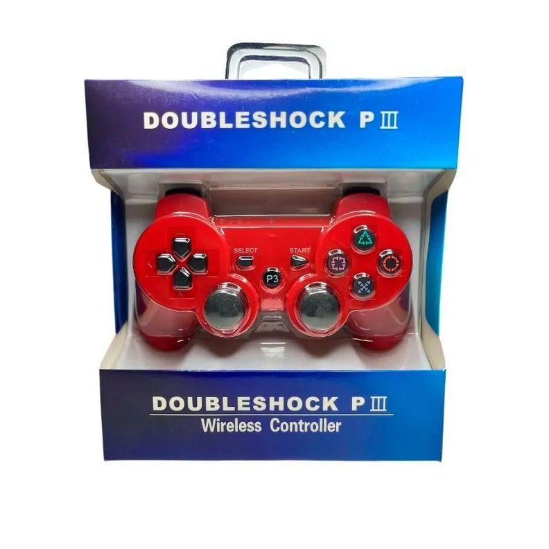 Control Joystick Inalámbrico De PS3 Color Rojo-0