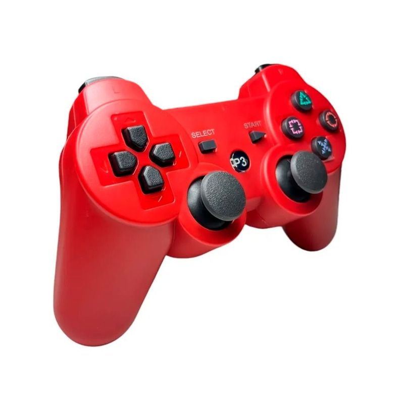 Control Joystick Inalámbrico De PS3 Color Rojo-3