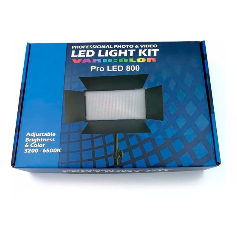 Kit Reflector Luz Profesional Videos Con Trípode Led 800-2