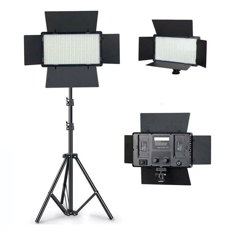 Kit Reflector Luz Profesional Videos Con Trípode Led 800-4
