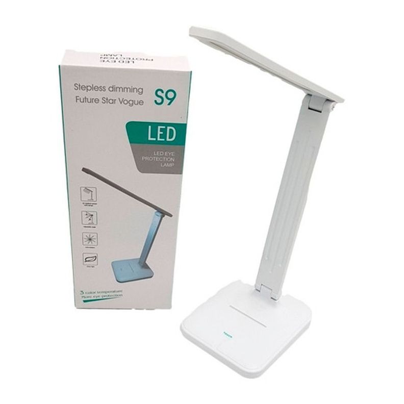 Lámpara Led De Escritorio Plegable Táctil Regulable 3 Tonos De Luz-1