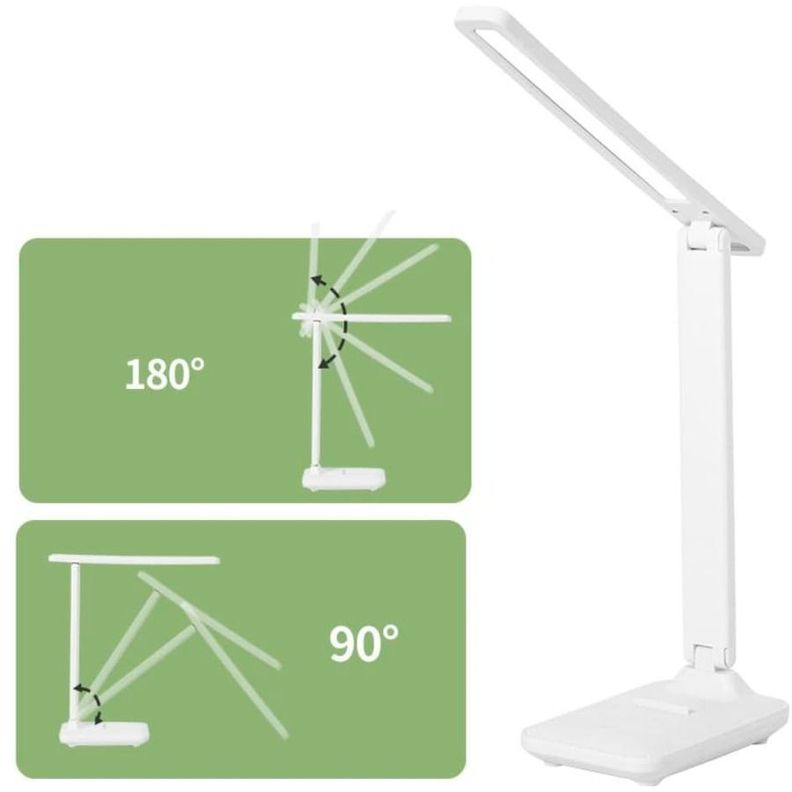 Lámpara Led De Escritorio Plegable Táctil Regulable 3 Tonos De Luz-3