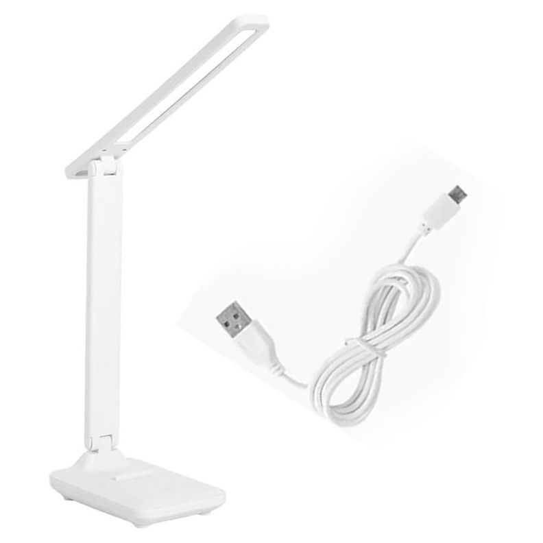 Lámpara Led De Escritorio Plegable Táctil Regulable 3 Tonos De Luz-4