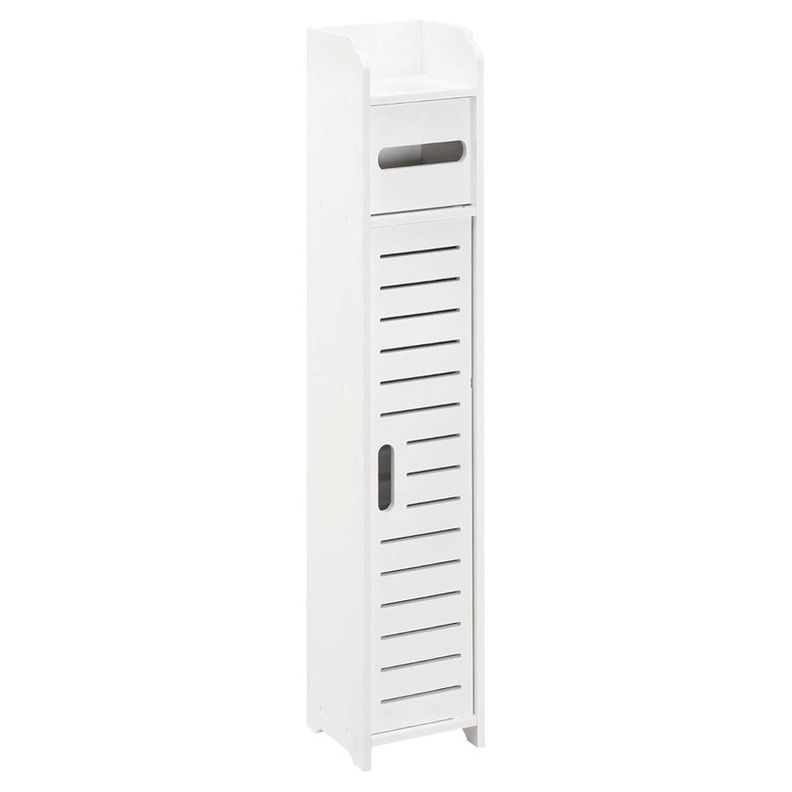 Estante Organizador De Baño Color Blanco 80X15X15cm-0