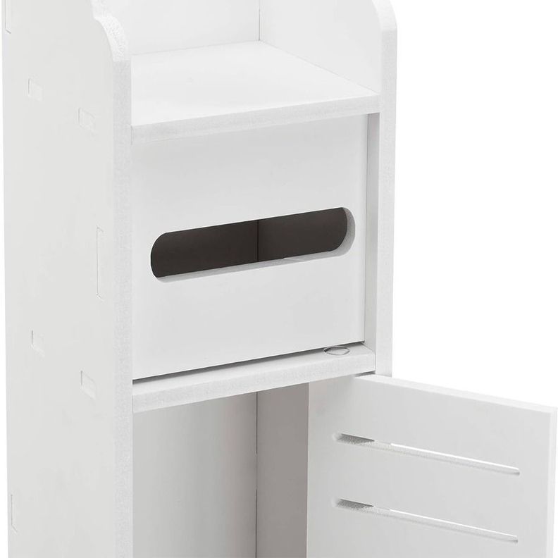 Estante Organizador De Baño Color Blanco 80X15X15cm-2