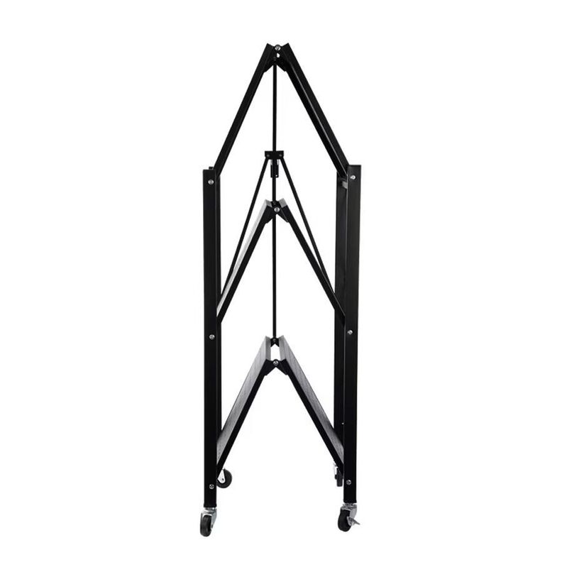 Estante De Almacenamiento Metálico plegable Multiuso De 3 Niveles-1