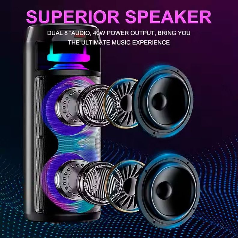 Parlante Altavoz Bluetooth Inalámbrico Karaoke-2