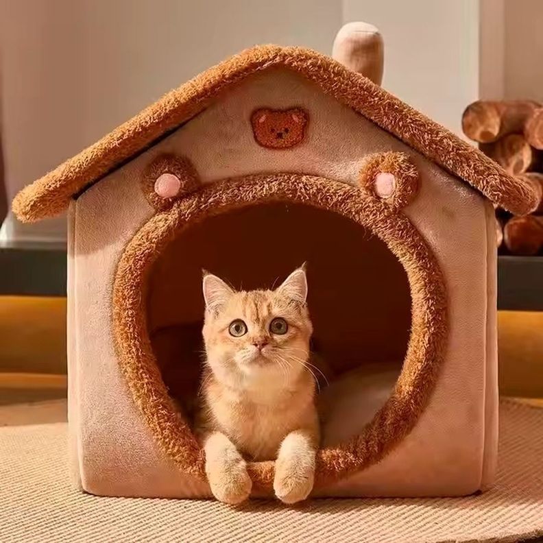Casa Temática Ecológica para Mascotas 44X36X39cm-5
