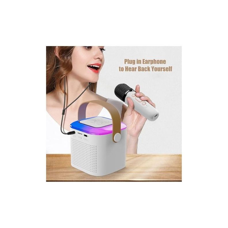 Altavoz Bluetooth Inalámbrico Con Micrófono Portátil-4