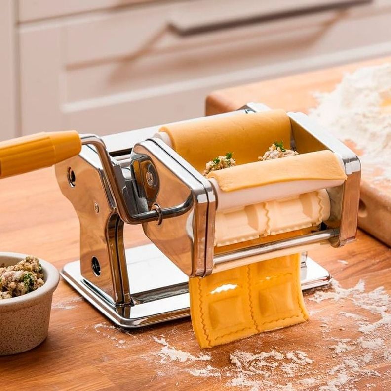 Máquina De Pasta Casera Para Ravioles De Acero Inoxidablea-3