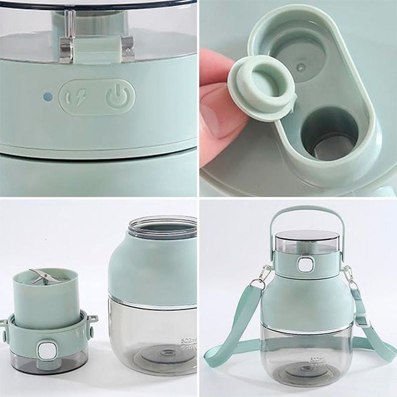 Mini Licuadora Portátil Recargable para Batidos y Frutas-2