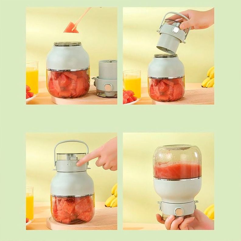 Mini Licuadora Portátil Recargable para Batidos y Frutas-5
