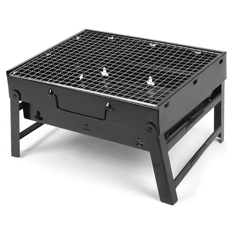 Parrillera Portatil A Carbon De Acero Inoxidable barbacoa plegable-0