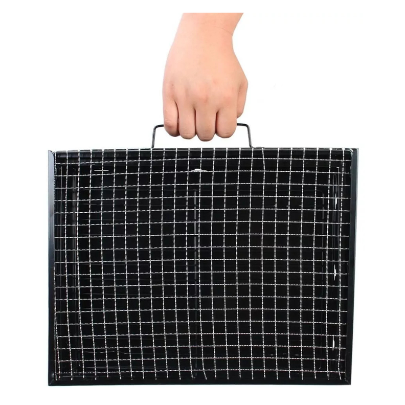 Parrillera Portatil A Carbon De Acero Inoxidable barbacoa plegable-1