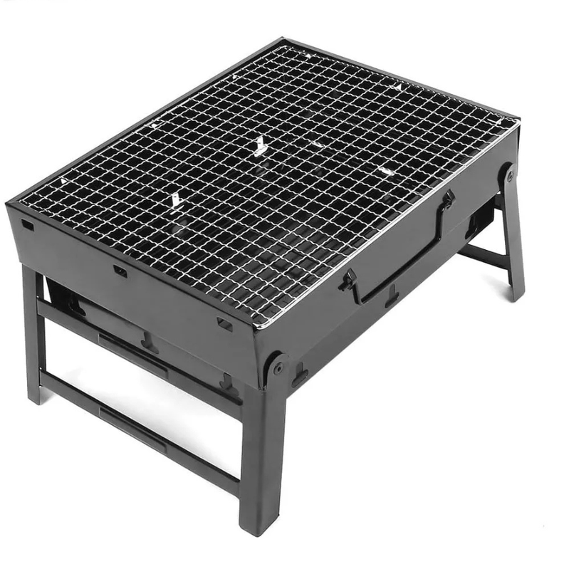 Parrillera Portatil A Carbon De Acero Inoxidable barbacoa plegable-2