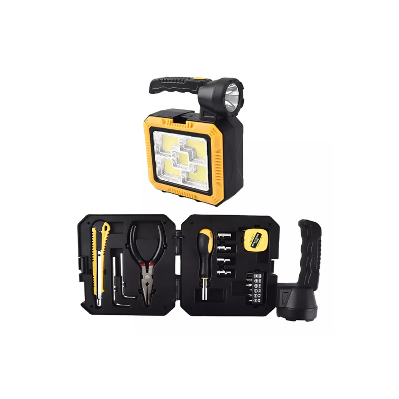 Lámpara Linterna Solar Led Portátil 4 en1 Kit De Herramientas-0