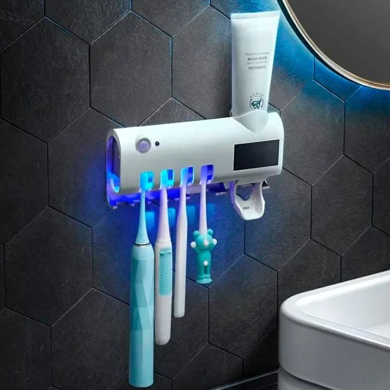Soporte Esterilizador Multifuncional UV Para Cepillos De Dientes-3
