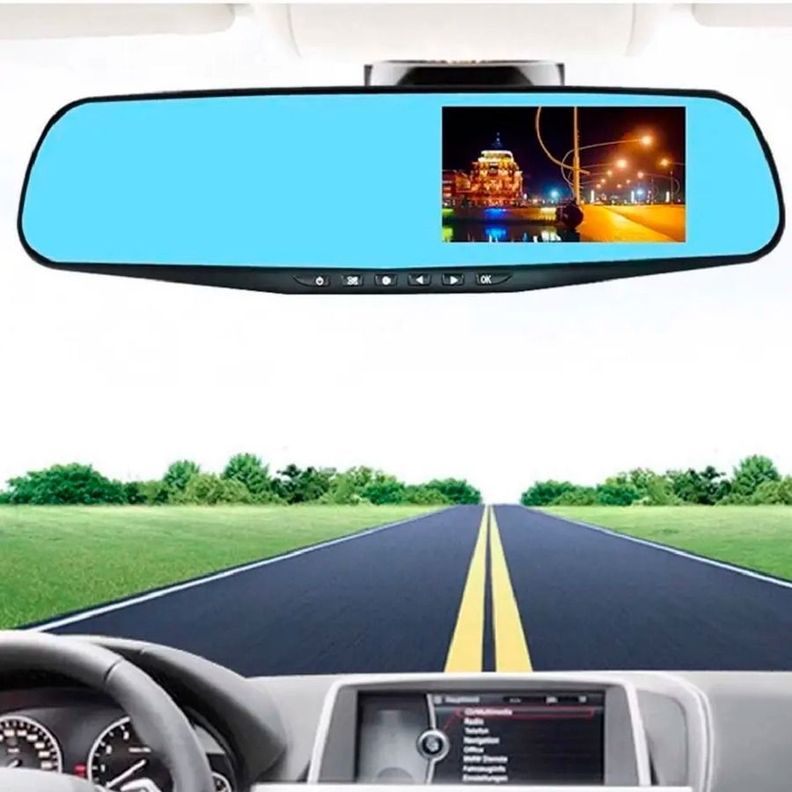 Espejo Retrovisor Tv Doble Camara 1080P FULL HD Para Automóvil-2