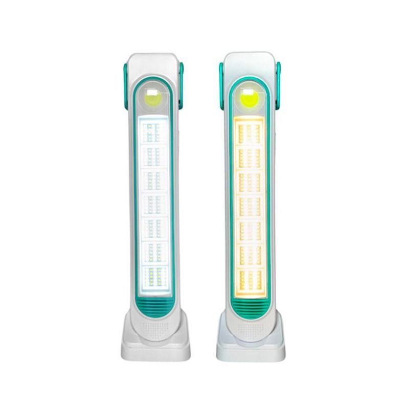 Luz De Emergencia Recargable Panel Solar Luz Fría Y Cálida 200W-2
