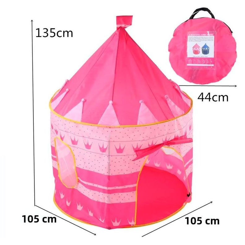 Carpa Tienda Juegos Castillo Para Niños Rosa-1