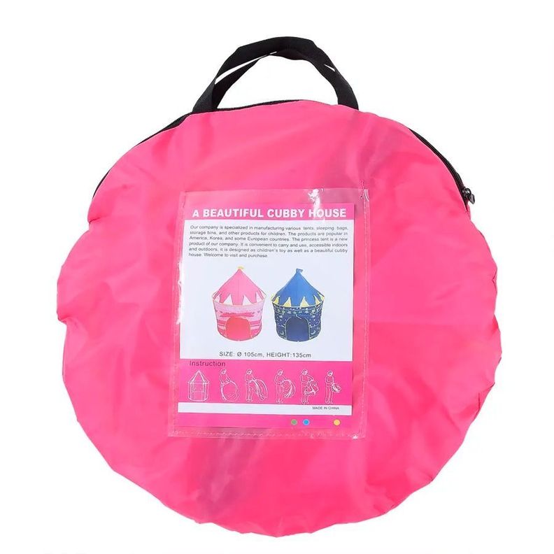 Carpa Tienda Juegos Castillo Para Niños Rosa-4