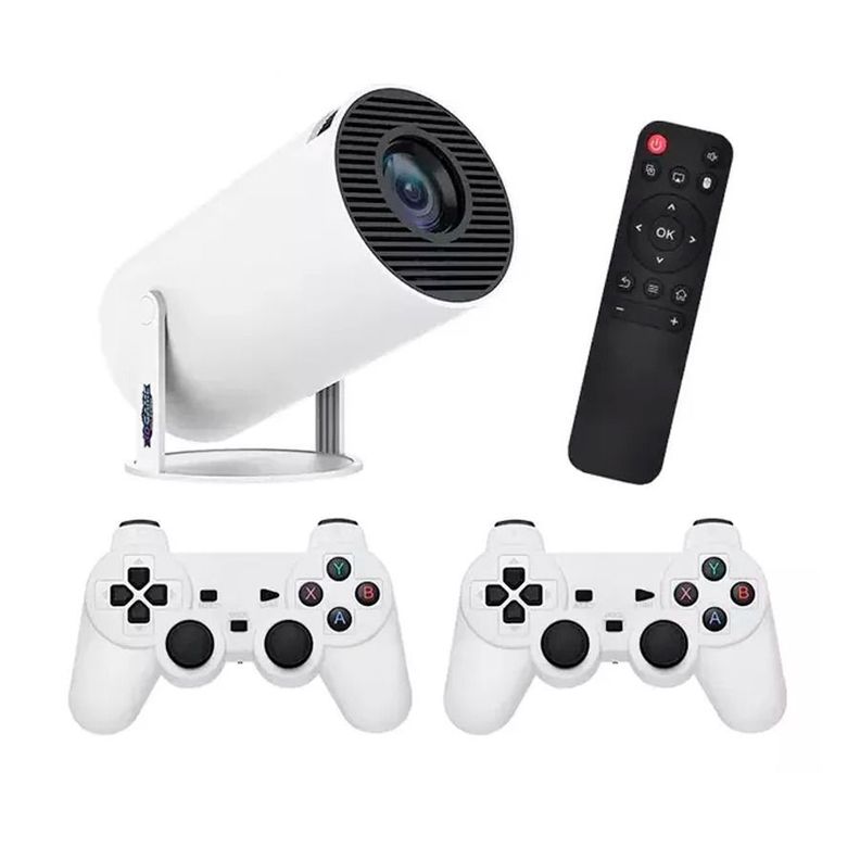 Proyector Para Video Juegos + 2 Controles 4k Hd Retro-0
